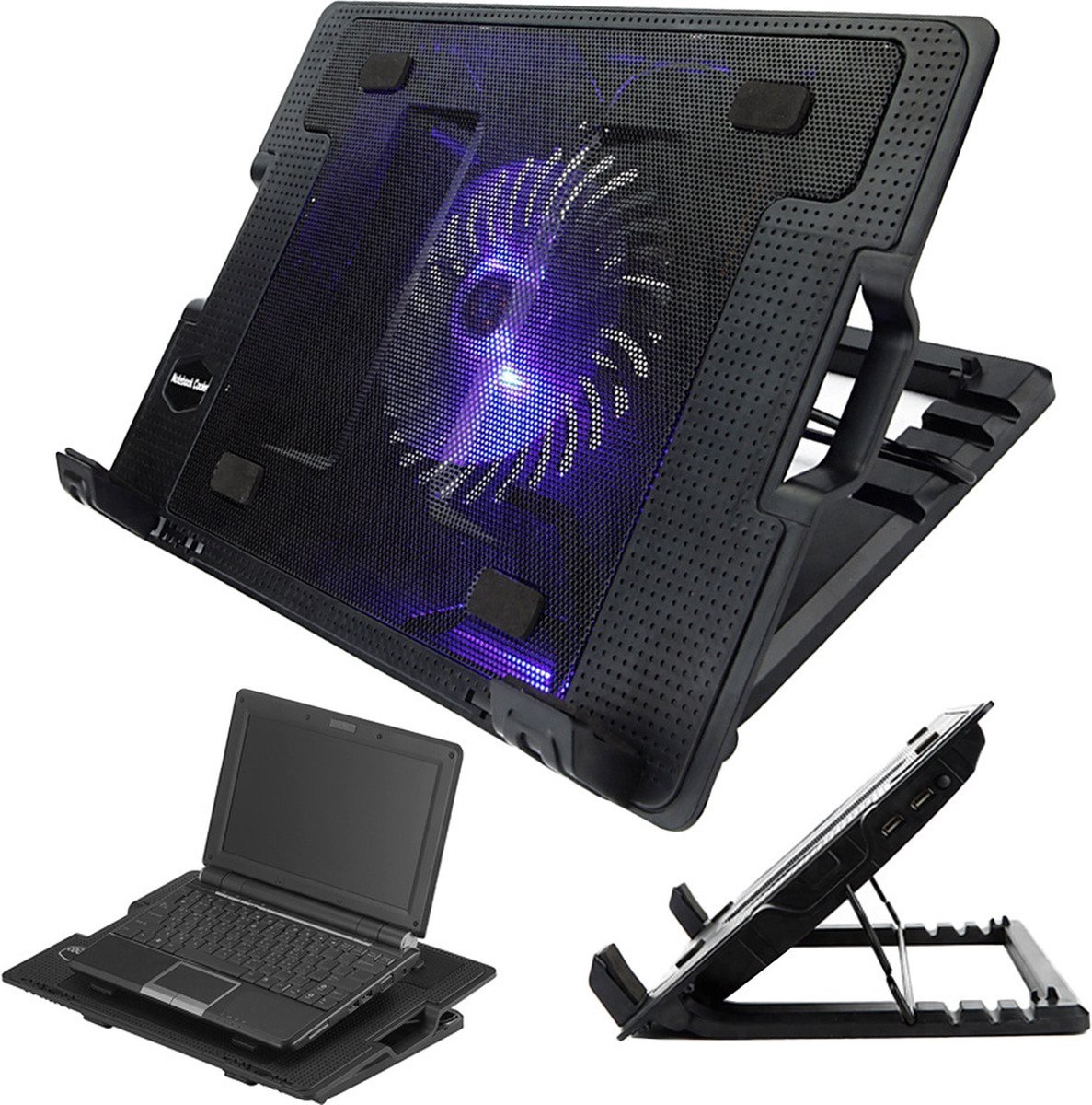 Universele Laptop Fan Cooling Stand Pad Laptop Standaard Met Koeling Verstelbare Bol Com