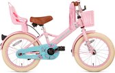 Vélo pour enfants Supersuper Little Miss - Filles - 16 pouces - Rose
