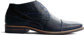 NoGRZ F.L.Wright - Hoge leren veterschoen heren - Blauw - Maat 41