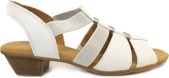 Gabor Comfort sandalen met hak wit - Maat 39 | bol