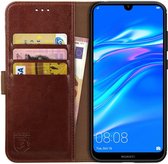 Rosso Element Huawei Y7 (2019) Hoesje Book Cover Bruin