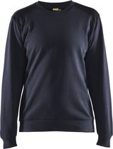 Blaklader Sweatshirt bicolore Femme 3408-1158 - Bleu marine foncé / Zwart - XS
