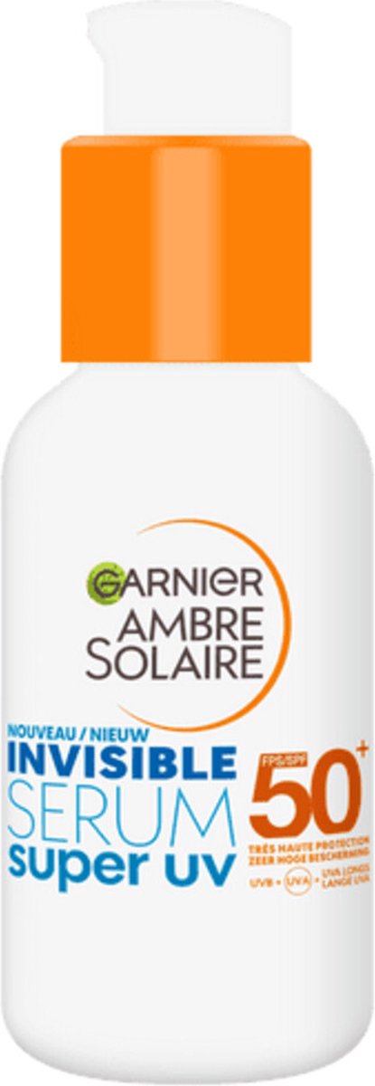 Goedkoopste 6x Garnier Ambre Solaire Invisible Super UV Serum SPF 50 30 ml
