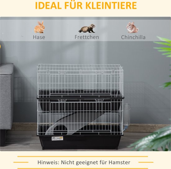 PawHut Kooi voor kleine dieren met de rol D51-297 PawHut Kooi voor kleine dieren met de rol D51-297