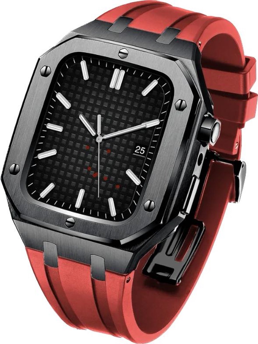 Luxe Apple Watch Case- rood 45mm
