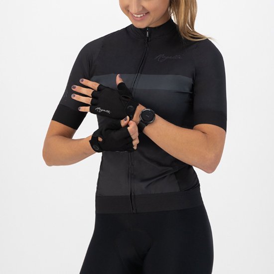 Rogelli Core Fietshandschoenen Dames - Zomer Wielrenhandschoenen - Korte Vinger - Zwart - Maat M van Merkloos — afbeelding 4