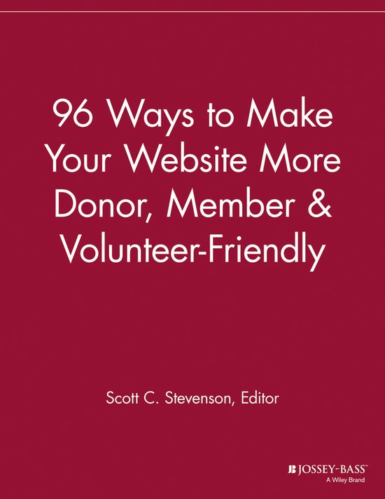 96 Ways to Make Your Website More Donor, Member and Voluntee ... - cover