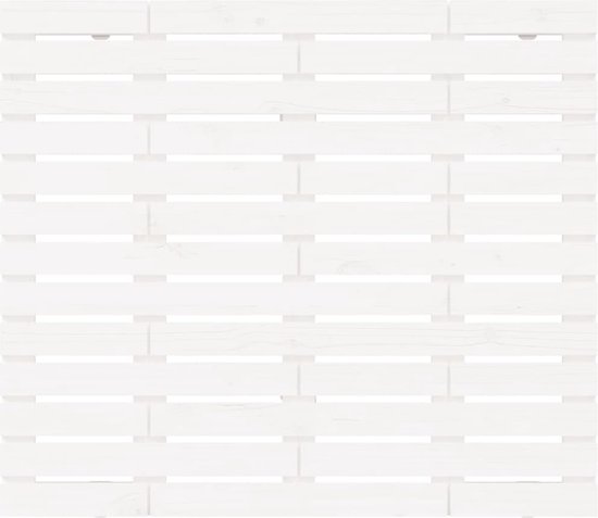 vidaXL - Tête de lit - mural - 146x3x91,5 - cm - solide - bois de pin - blanc