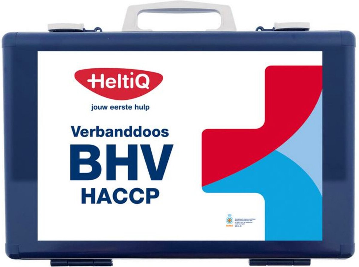 Goedkoopste HeltiQ BHV Verbanddoos Modulair HACCP Blauw