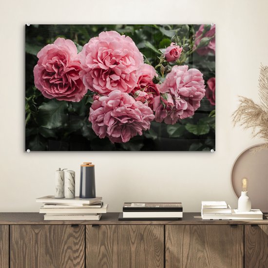 MuchoWow® Peinture sur Verre - fleurs-7-1-1 - 60x40 cm - Peintures sur Verre Acrylique - Photo sur Glas