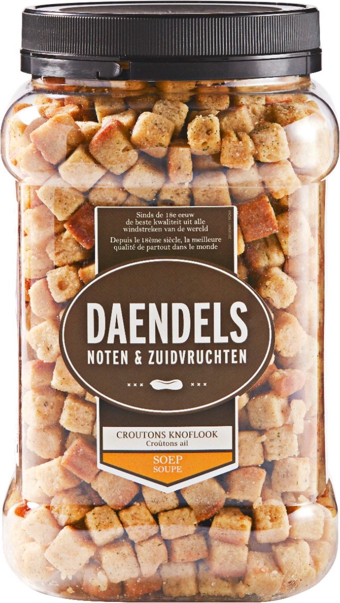 Daendels Soep crouton knoflook-fijne kruiden - Fles 900 gram