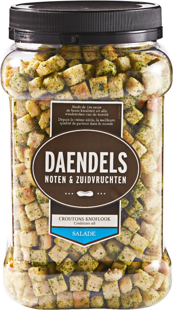 Goedkoopste Daendels Salade crouton knoflook-fijne kruiden - Fles 700 gram