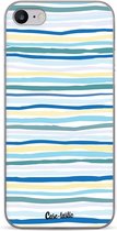 Casetastic Apple iPhone 7 / iPhone 8 / iPhone SE (2020) Hoesje - Softcover Hoesje met Design - Stripe Vibe Print