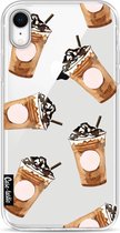 Casetastic Apple iPhone XR Hoesje - Softcover Hoesje met Design - Coffee To Go Print