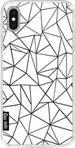 Casetastic Apple iPhone XS Max Hoesje - Softcover Hoesje met Design - Abstraction Outline Print