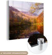 MuchoWow® Peinture sur Verre - Nature - Forêt - Automne - 90x90 cm - Peintures sur Verre Acrylique - Photo sur Glas