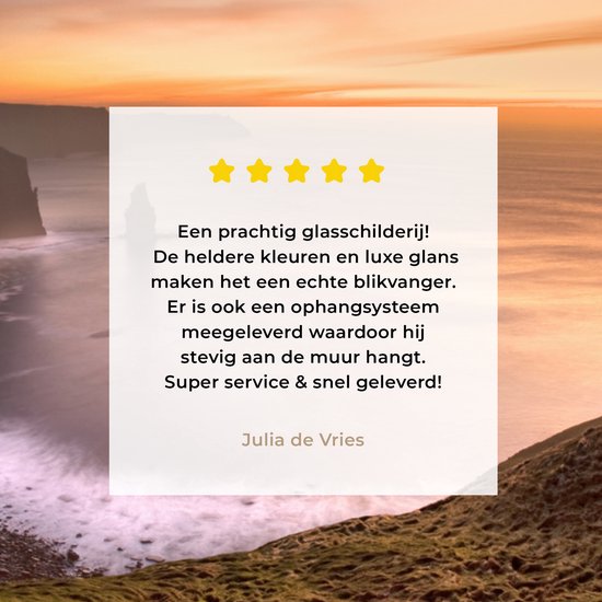 8 kilomètres de long Falaises de Moher en Irlande Plexiglas 60x40 cm - Tirage photo sur Glas (décoration murale en plexiglas)