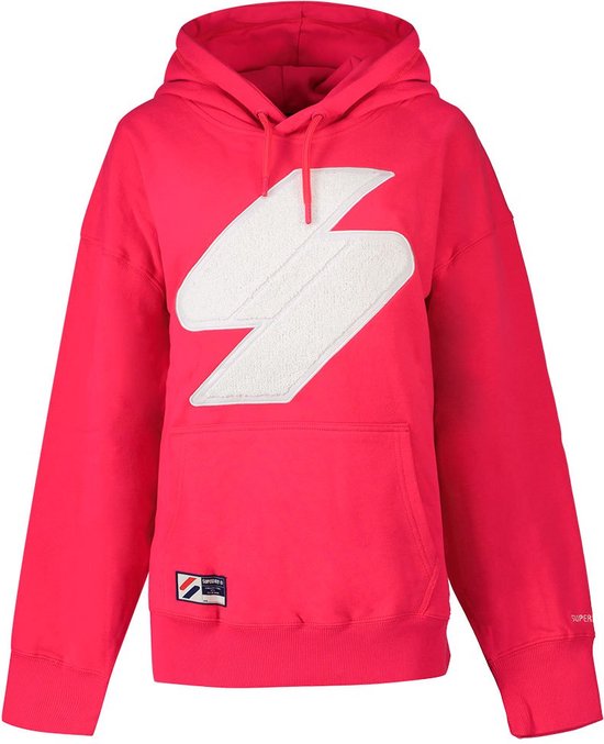 Superdry Code Logo Che Os Capuchon Roze XS-S Vrouw