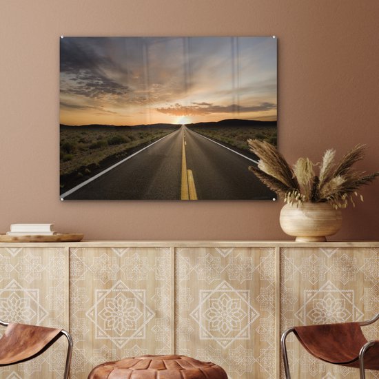 Far away in the twilight Plexiglass 80x60 cm - Tirage photo sur verre (décoration murale en plexiglas)