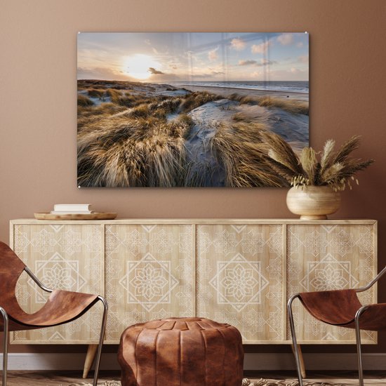 Peintures sur verre - Plage - Mer - Scheveningen - Nederland - 120x80 cm - Peintures Plexiglas