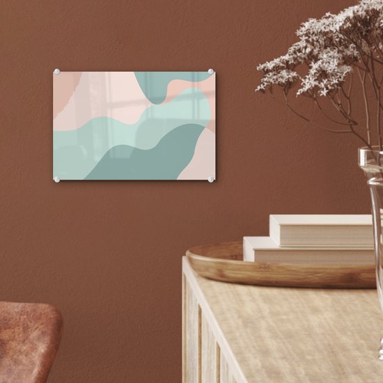 Peinture sur Verre - Été - Formes - Abstrait - 30x20 cm - Peintures sur Verre Peintures - Photo sur Glas