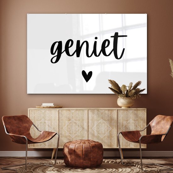 Peinture sur Verre - Citations - Profiter - Proverbes - 150x100 cm - Peintures sur Verre Peintures - Photo sur Glas