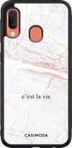 Samsung A20e hoesje - C'est la vie | Samsung Galaxy A20e case | Hardcase backcover zwart