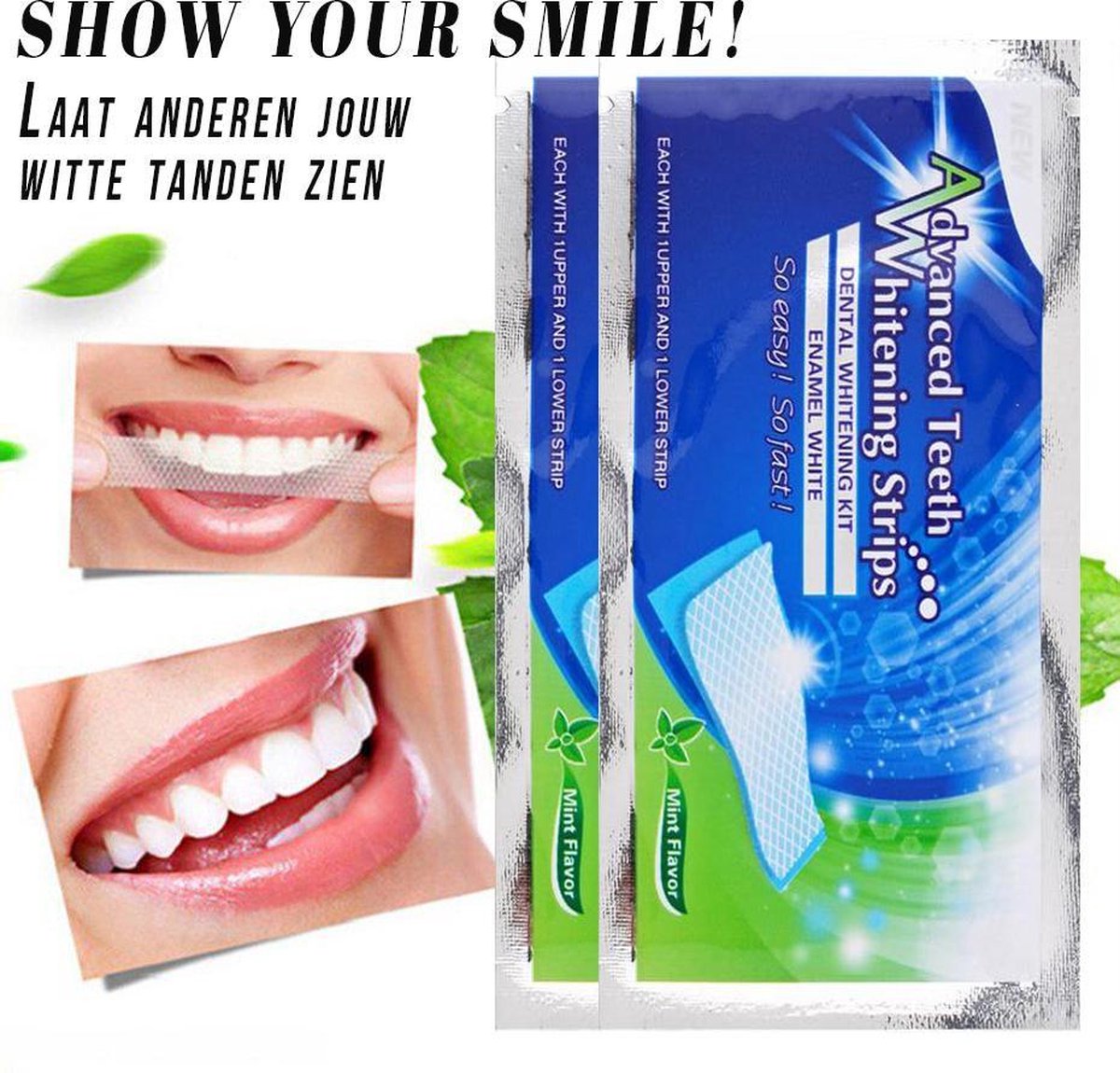 14 Verbeterde Tandenbleek strips - Tanden Verzorging - Bleek - Tanden |
