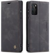 CaseMe - Hoesje geschikt voor Huawei P40 - Wallet Book Case - Magneetsluiting - Zwart