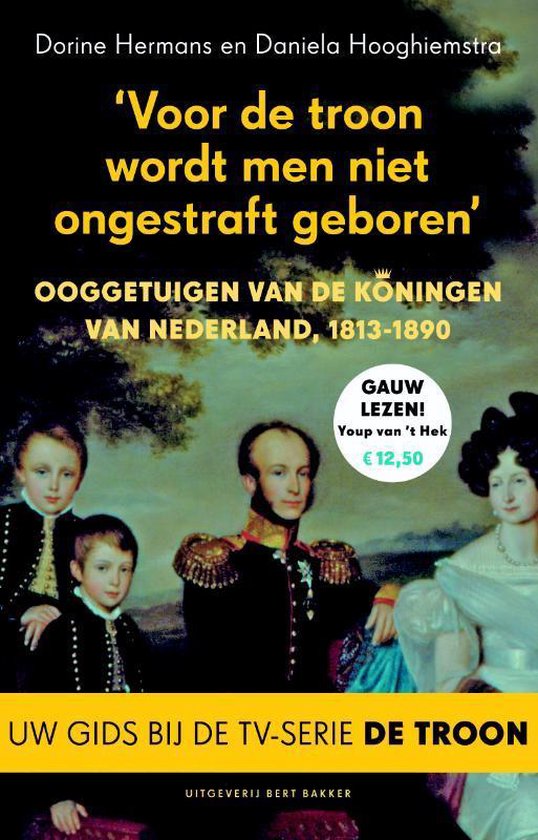 Cover van het boek ''Voor de troon wordt men niet ongestraft geboren'' van D. Hermans