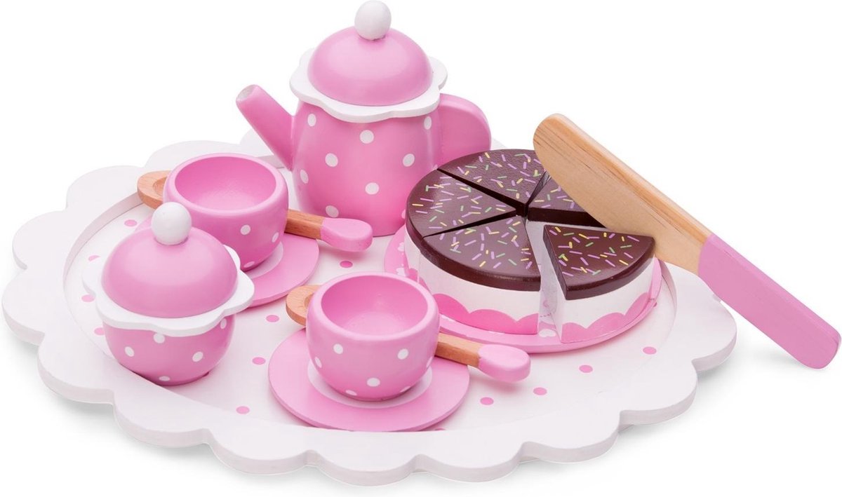 New Classic Toys - Speelgoedtheeservies - Roze