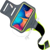 Mobiparts Comfort Fit Sport Armband Samsung Galaxy A20e (2019) Neon Green