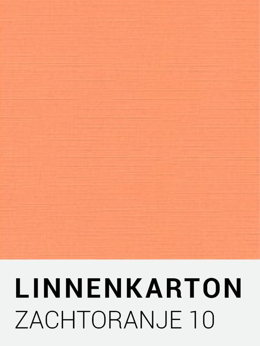 Linnenkarton 10 Zachtoranje 30,5x30,5cm 240 gr.