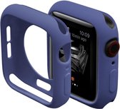 Apple Watch 40MM Hoesje (Flexibel TPU) met Folie Screenprotector - Blauw