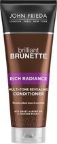 John Frieda Brilliant Brunette Radiance Conditionder 250 ML – 20x7x3cm | Crémespoeling voor Bruin Haar | Haarverzorging | Haren Wassen | Aprés Shampoo