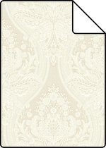 Proefstaal ESTAhome behang barokprint crème beige - 127605 - 26,5 x 21 cm