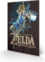 ZELDA BREATH OF THE WILD - Printing on wood 40X59 - Game Cover
