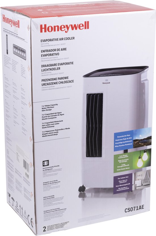 Honeywell aircooler CS071AE 50W wit afstandsbediening Bestel nu!