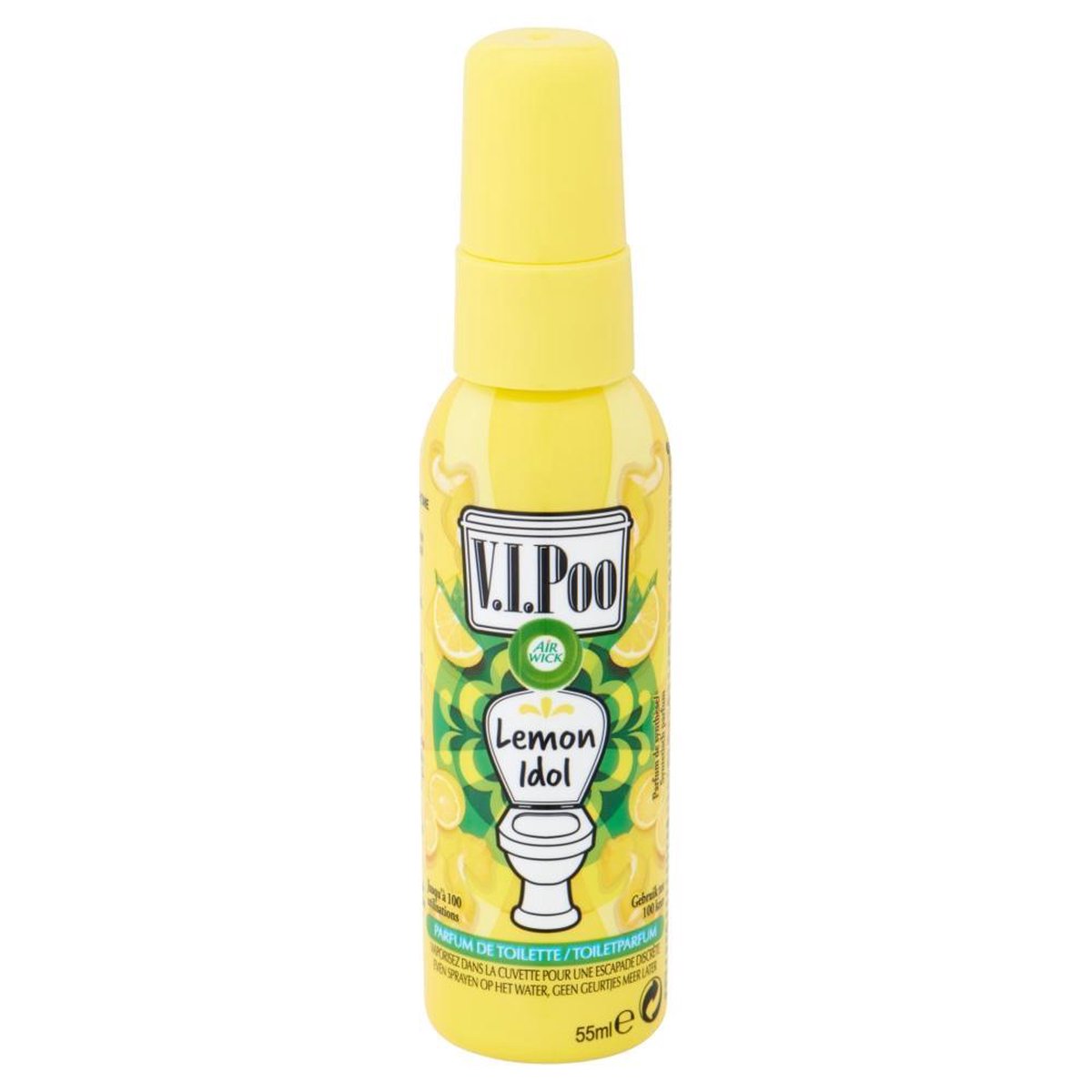 Air Wick Desodorisant WC Spray V.I.Poo Anti Odeur Parfum Lemon