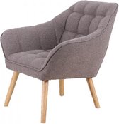 Sortio Home - Fauteuil Feliz - Taupe - Stof