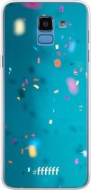 Samsung Galaxy J6 (2018) Hoesje Transparant TPU Case - Confetti #ffffff