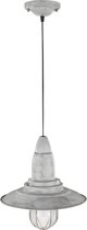 LED Hanglamp - Hangverlichting - Trion Fisun - E27 Fitting - Rond - Antiek Grijs - Aluminium - BSE