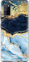 HappyCase Samsung Galaxy A41 Flexibel TPU Hoesje Blue Marble print