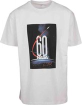 Urban Classics NASA Heren Tshirt -S- NASA 60 Oversized Wit