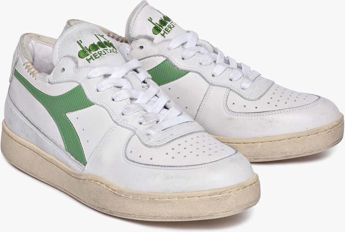 diadora white green