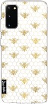 Casetastic Samsung Galaxy S20 4G/5G Hoesje - Softcover Hoesje met Design - Golden Honey Bee Print