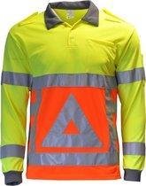 Top Bedrijfskleding Verkeersregelaars Poloshirt - Lange Mouw – Maat  7XL