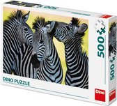 Dino Puzzel Drie Zebra's 500 stukjes