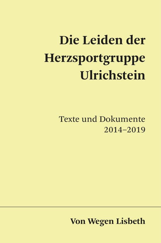 Die Leiden der Herzsportgruppe Ulrichstein - cover