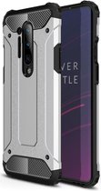 OnePlus 8 Pro Hoesje Shock Proof Hybride Back Cover Zilver